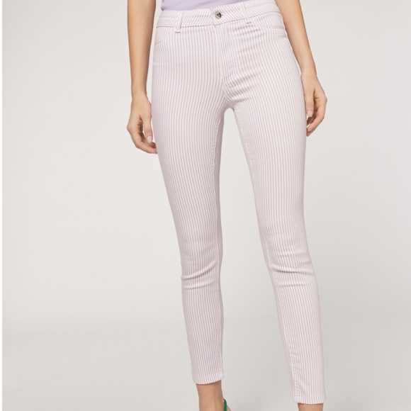 Calzedonia Striped Print Soft Touch Push Up Jeans - Picture 1 of 4